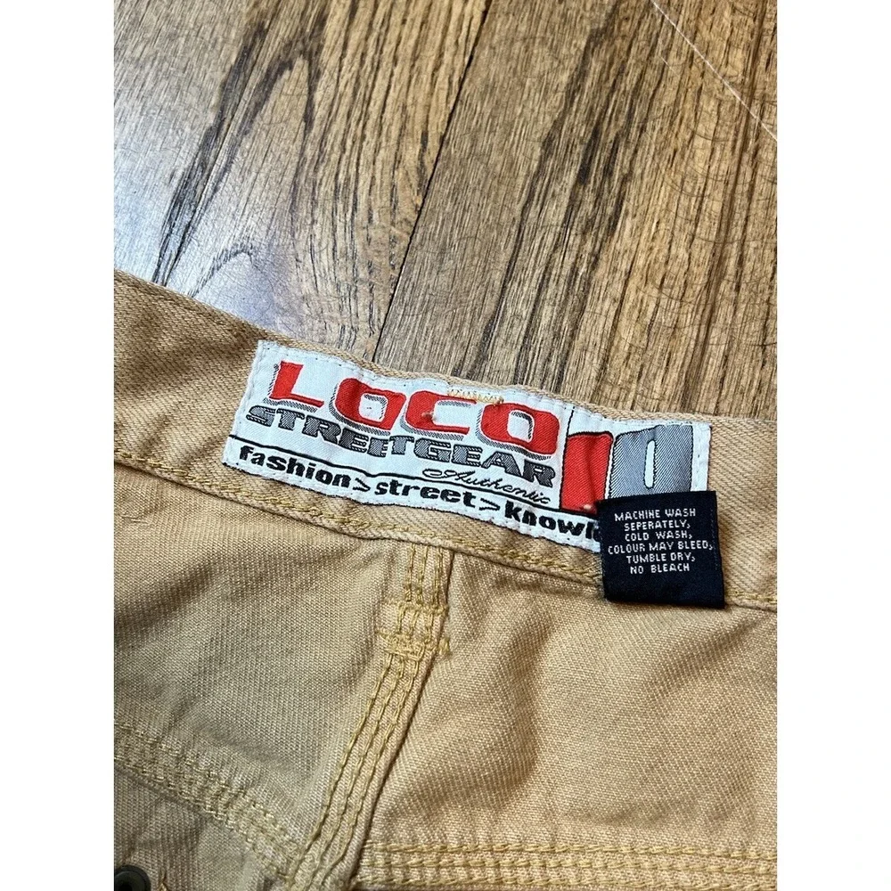 Vintage‎ Loco Street Gear Carpenter Jeans Y2K Baggy Loose Fit Hip Hop Sz 34x31